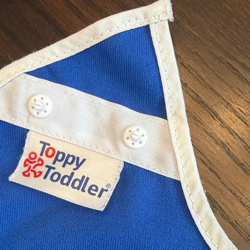 5 Pack Waterproof Baby Bib Set Snap Closure Wipe Clean Red Blue Green